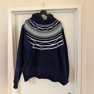 Men’s Navy Blue Rocawear-Blak Y2K Sweatshirt XXL